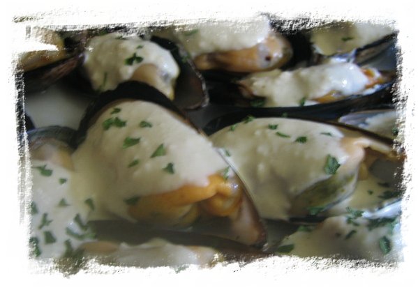 Mejillones en salsa roquefort (entrante navidad) 1