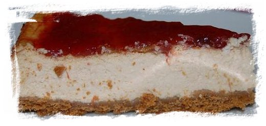 Tarta de queso y mermelada de fresa 1