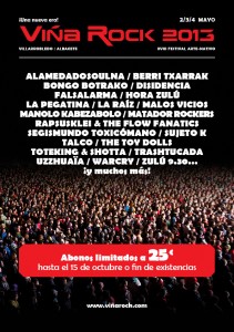 Cartel Viñarock 2013