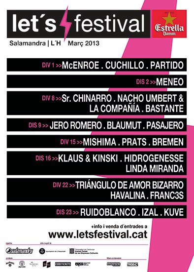 Cartel provisional Let's Festival