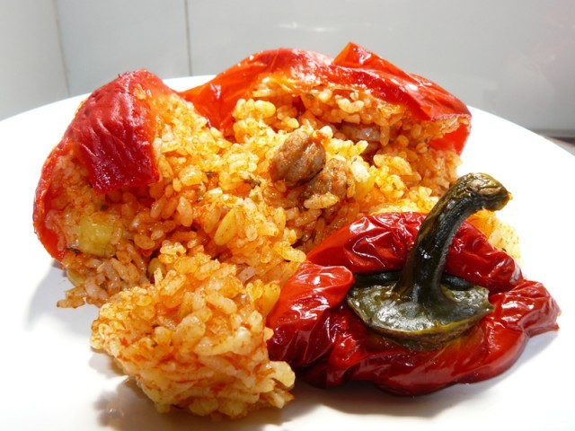 Pimientos rellenos en cinco minutos, ¡cocina vegetariana apta para solteros! 1