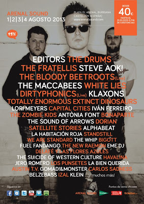 Cartel provisional de Arenal Sound