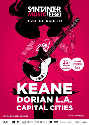 Cartel provisional Santander Music Festival
