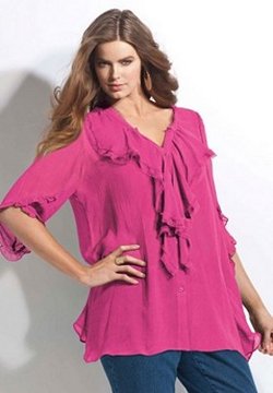 Blusas ideales para mujeres de talla grande 1