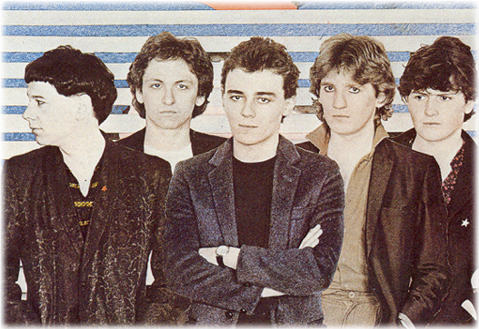 Imagen de los comienzos de la banda Simple Mind