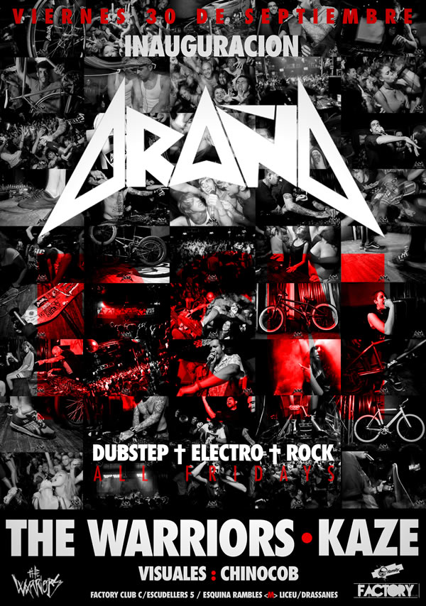 Cartel de una de las fiestas Araña