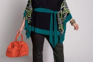 Kimono, look para mujeres de talla grande al estilo oriental 10