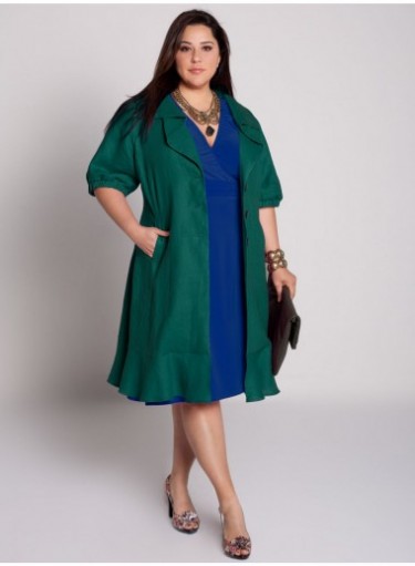 Trench bellísimo para mujeres con kilitos de más 1