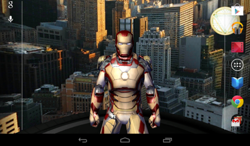 Fondo De Pantalla Interactivo De Iron Man 3 Para Móviles Android