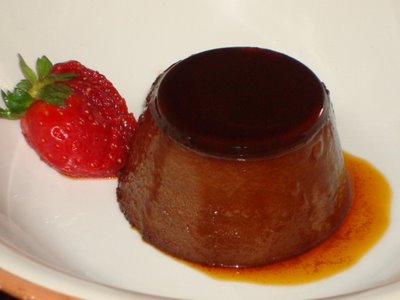 Flan de chocolate negro y café 1