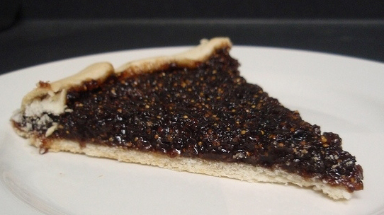 Postre "pizza" con higos 1