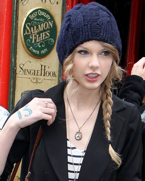 beanie with braided hair