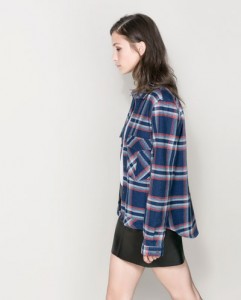 Ropa de cuadros de Zara
