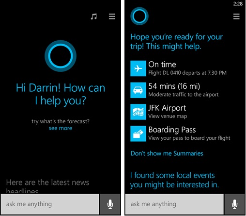 Cortana, el asistente personal de Windows que puede acabar con Siri y Google Now 1