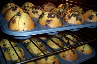 Muffins con pepitas de chocolate