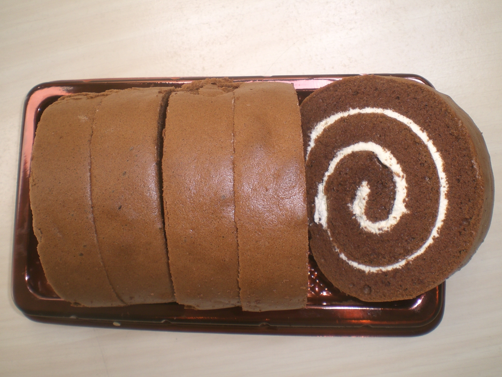 Postres fáciles: Brazo de gitano doble chocolate