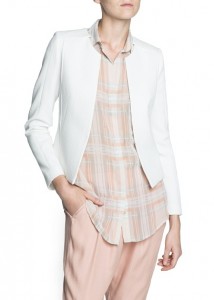 blazer de verano blanca