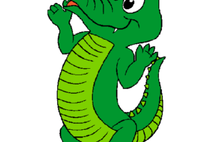 cocodrilo de plastilina