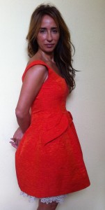 Vestido en rojo estilo lady
