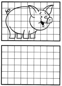 dibujo en cuadrícula