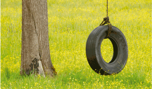 columpio en el arbol