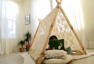 acampar en casa