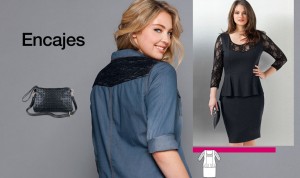 moda talla grande en encajes