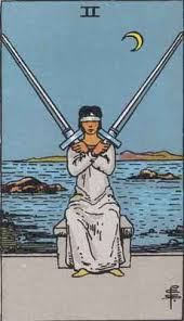 Dos de Espadas tarot Rider-Waite