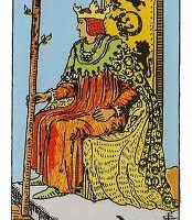 Rey de bastos del tarot Rider-Waite