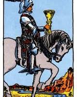 Caballo copas del tarot Rider-Waite