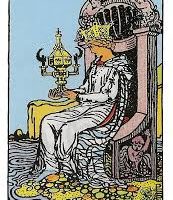 Reina de copas de tarot Ryder-Waite