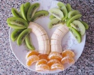 fruta para niños