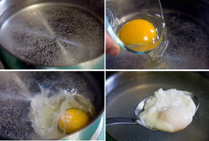 escalfar huevos