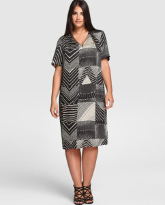 Vestidos estampados en negro