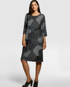 Vestidos estampados en tonos grises