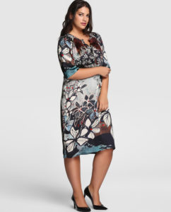 Vestidos en tonos estampados talla grande