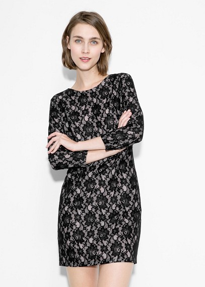 Vestidos negros encaje 2016