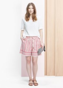 Shorts de rayas