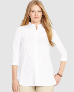 Blusas blancas talla grande