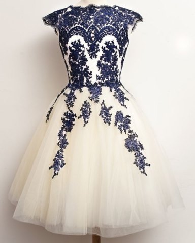 vestido de fiesta con encaje