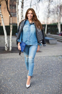 Blusas jeans para tallas grandes
