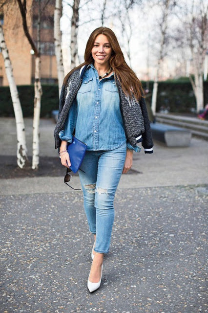 Blusas jeans para tallas grandes