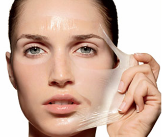 peeling off make up