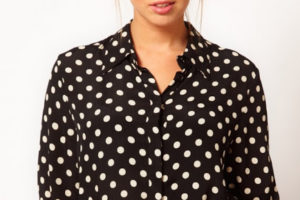 Blusas con lunares para tallas grandes