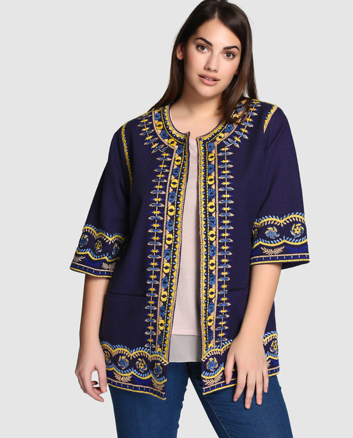 Tendencias Tallas Grandes Ropa Étnica - chaqueta étnica