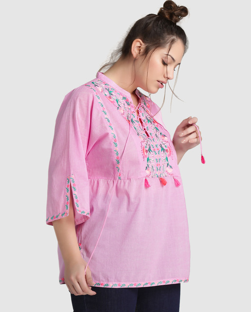 Tendencias Tallas Grandes Ropa Étnica - blusón étnico