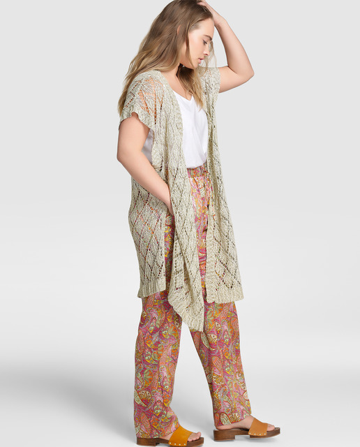 Tendencias Tallas Grandes Ropa Étnica - chaqueta étnica larga