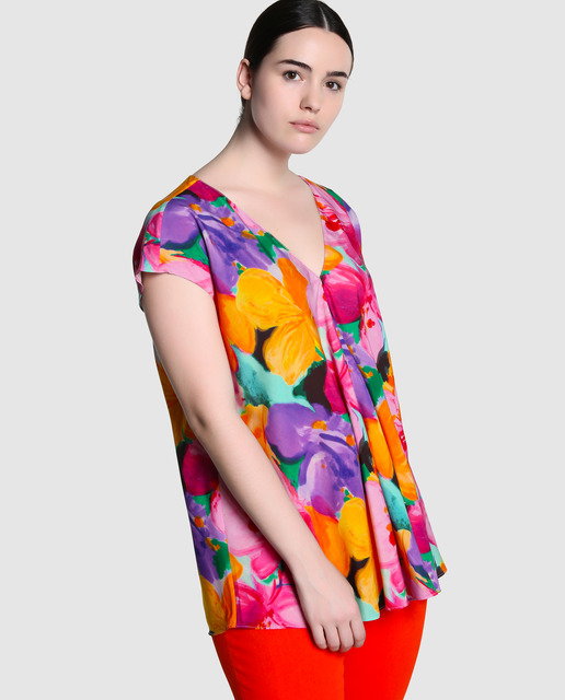 ¿ Conoces las prendas forma Siluetas de El Corte Inglés ? - blusas estampadas tallas grandes