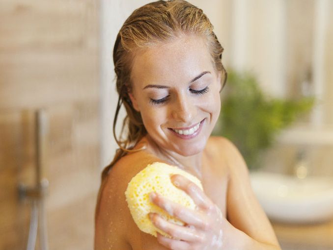 esponja de baño