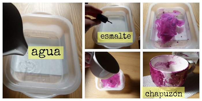 esmalte para decorar tazas